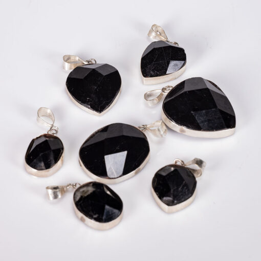 wholesale-faceted-black-tourmaline-pendants-for-sale
