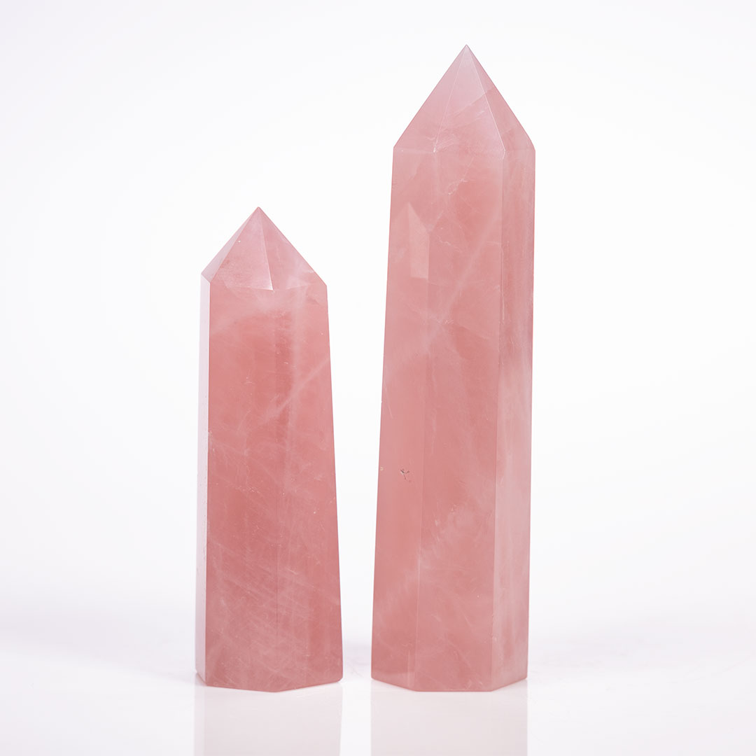 Grams Of Rose Quartz Tower - Majestic Crystal Wholesale