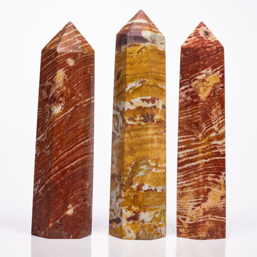 wholesale-white-banded-yellow-red-jasper-point-towers-for-sale
