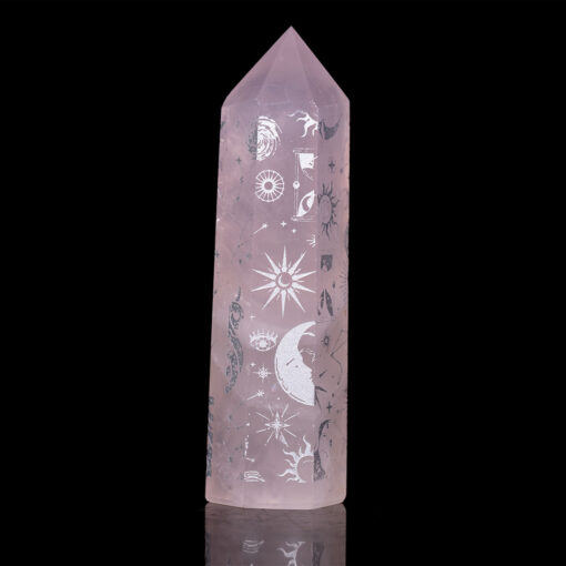 wholesale-gemmy-rose-quartz-pattern-towers-for-sale