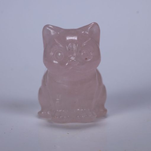 wholesale-rose-quartz-kitty-carvings-for-sale