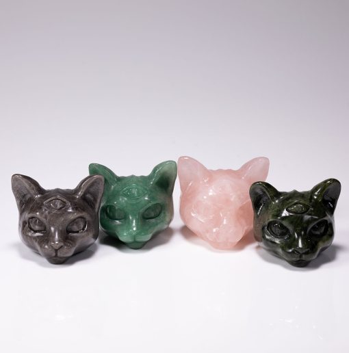 wholesale-carved-stone-cat-heads-for-sale