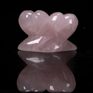 Rose Quartz Double Heart Stand